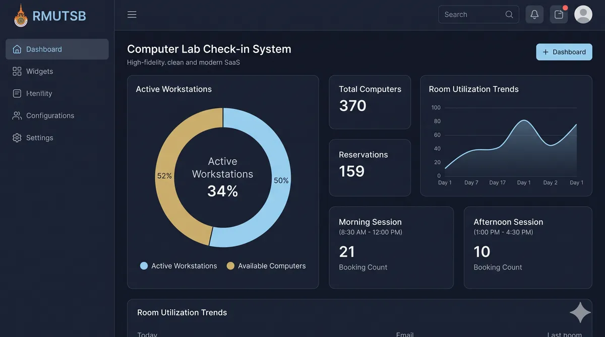 Lab Check System Dashboard Preview